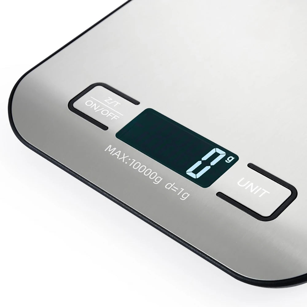 Kitchen Scale LCD Display Stainless Steel Electronic Scales Home Jewelry Food Snacks Weighing Baking Tools