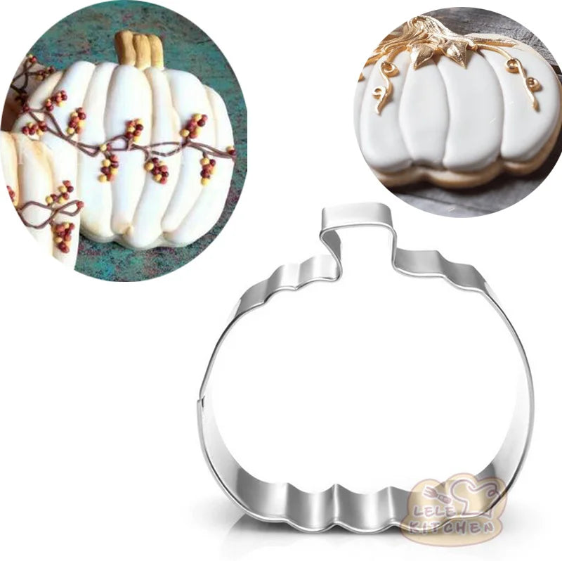 Halloween Metal Cookie Cutters ghost Fondant Cake Decor pumpkin spider Cupcake Chocolate Biscuit Mould patisserie reposteria