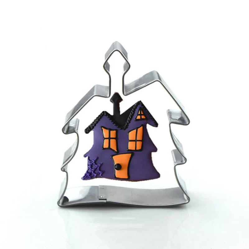 Halloween Metal Cookie Cutters ghost Fondant Cake Decor pumpkin spider Cupcake Chocolate Biscuit Mould patisserie reposteria