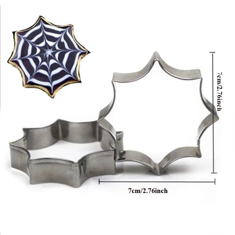 Halloween Metal Cookie Cutters ghost Fondant Cake Decor pumpkin spider Cupcake Chocolate Biscuit Mould patisserie reposteria
