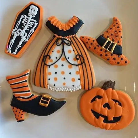 Halloween Metal Cookie Cutters ghost Fondant Cake Decor pumpkin spider Cupcake Chocolate Biscuit Mould patisserie reposteria