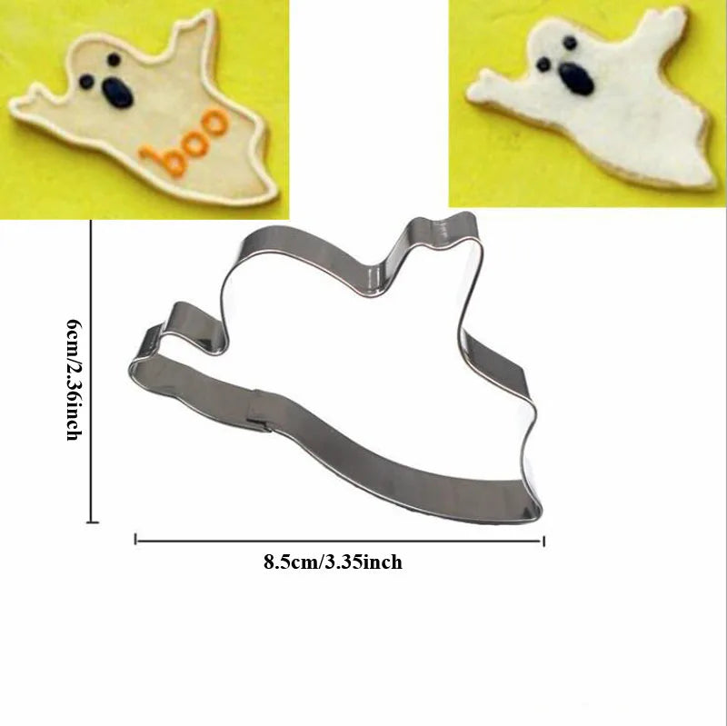 Halloween Metal Cookie Cutters ghost Fondant Cake Decor pumpkin spider Cupcake Chocolate Biscuit Mould patisserie reposteria