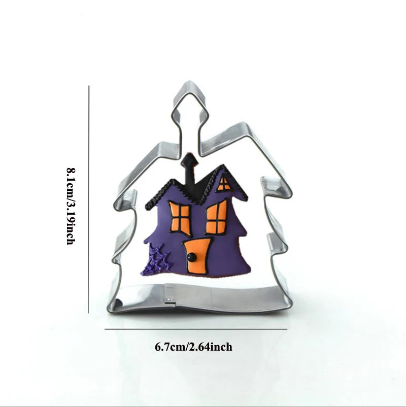 Halloween Metal Cookie Cutters ghost Fondant Cake Decor pumpkin spider Cupcake Chocolate Biscuit Mould patisserie reposteria