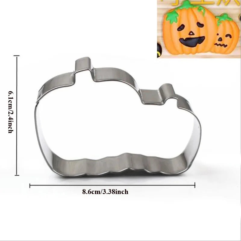 Halloween Metal Cookie Cutters ghost Fondant Cake Decor pumpkin spider Cupcake Chocolate Biscuit Mould patisserie reposteria