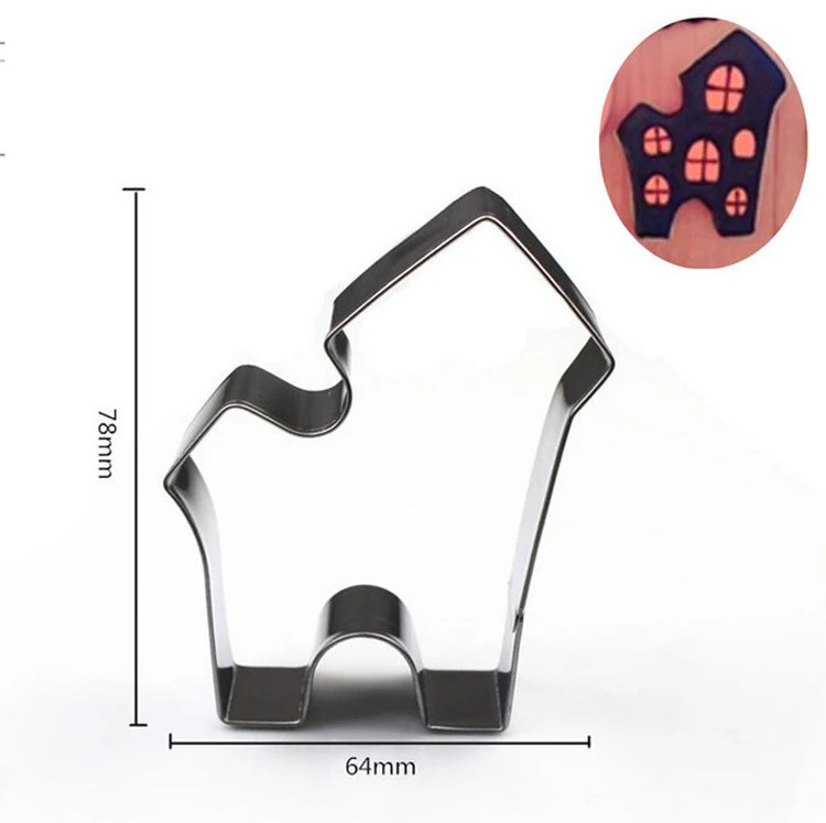 Halloween Metal Cookie Cutters ghost Fondant Cake Decor pumpkin spider Cupcake Chocolate Biscuit Mould patisserie reposteria