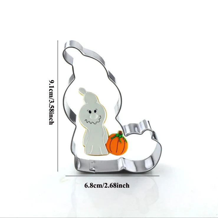 Halloween Metal Cookie Cutters ghost Fondant Cake Decor pumpkin spider Cupcake Chocolate Biscuit Mould patisserie reposteria