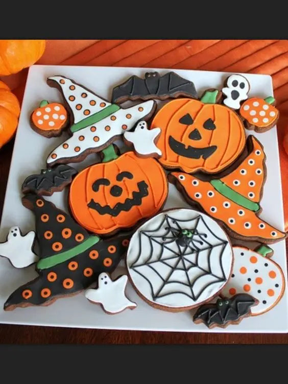 Halloween Metal Cookie Cutters ghost Fondant Cake Decor pumpkin spider Cupcake Chocolate Biscuit Mould patisserie reposteria