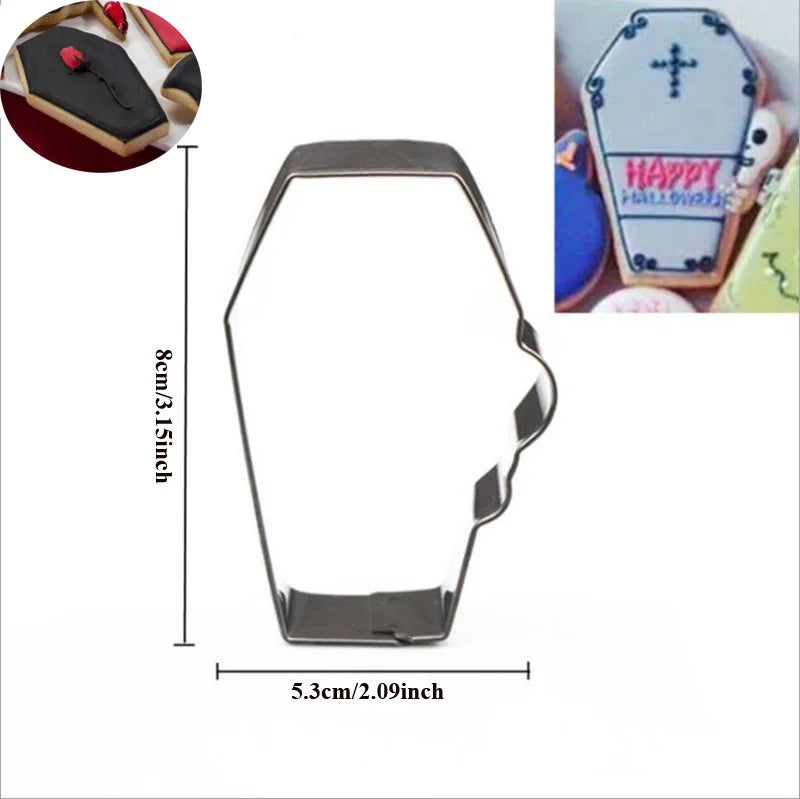 Halloween Metal Cookie Cutters ghost Fondant Cake Decor pumpkin spider Cupcake Chocolate Biscuit Mould patisserie reposteria