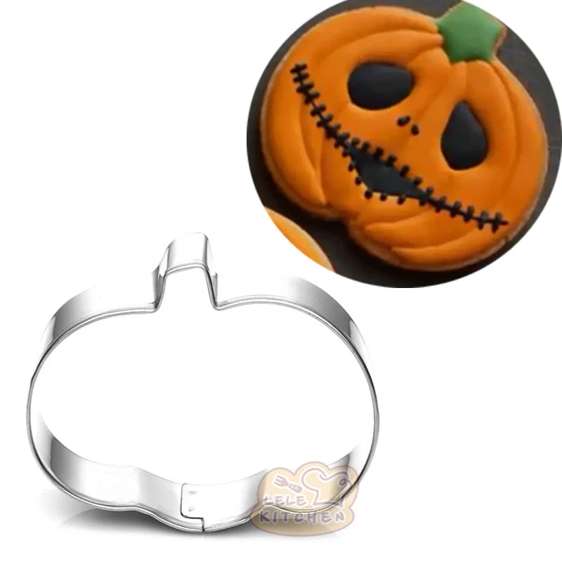 Halloween Metal Cookie Cutters ghost Fondant Cake Decor pumpkin spider Cupcake Chocolate Biscuit Mould patisserie reposteria