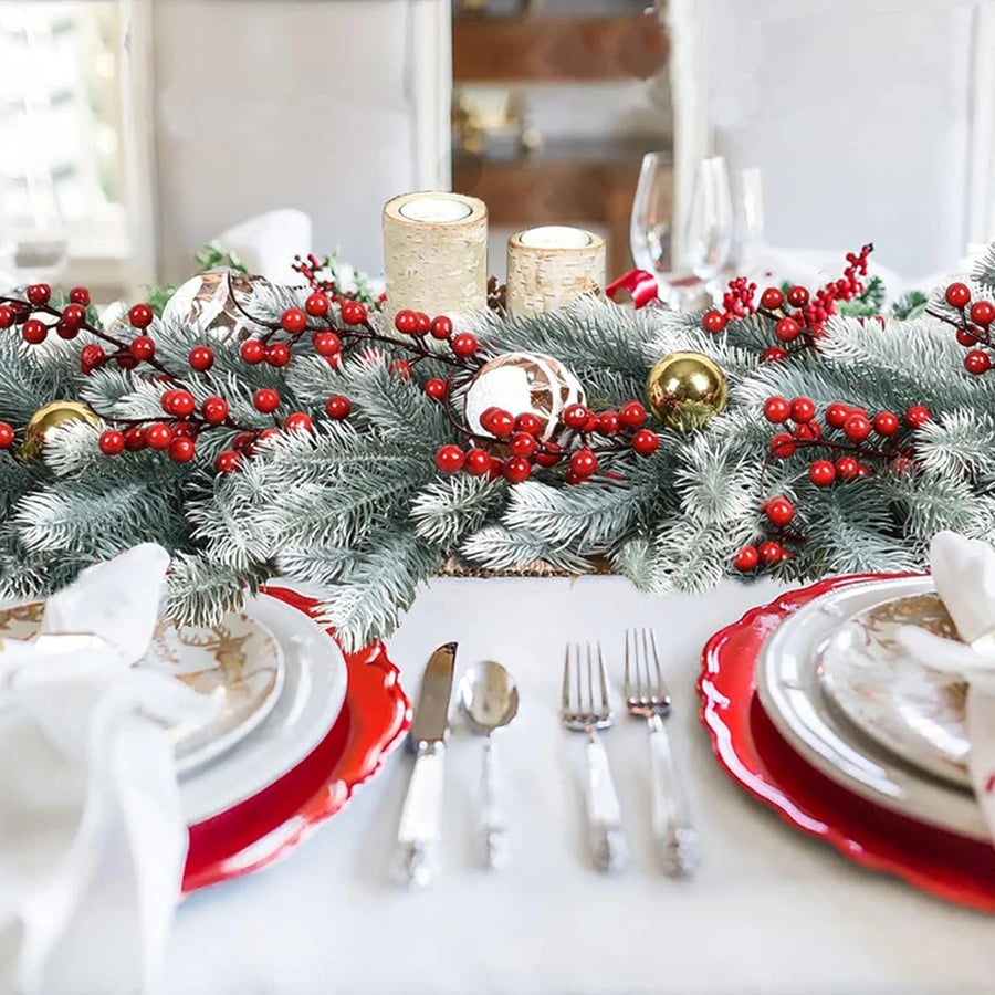 180CmArtificial Green Plants Christmas Tree Garland Wreaths Home Party Decoration Outdoor Yard Pine Tree Rattan Hanging Ornament