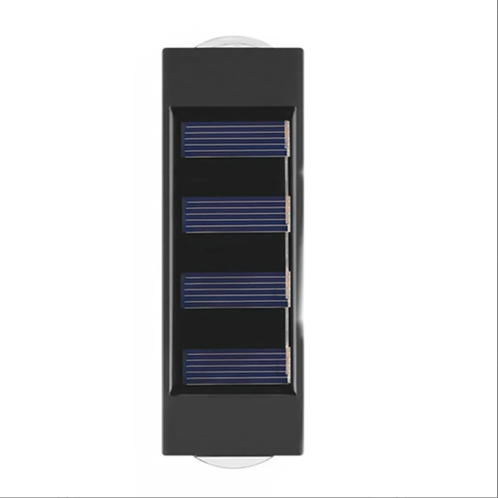 Solar Wall Lamp Outdoor 4/6/8/10/12/16LED Light Waterproof Up And Down Luminous Lighting Balcony Yard Garden Decoration Lights