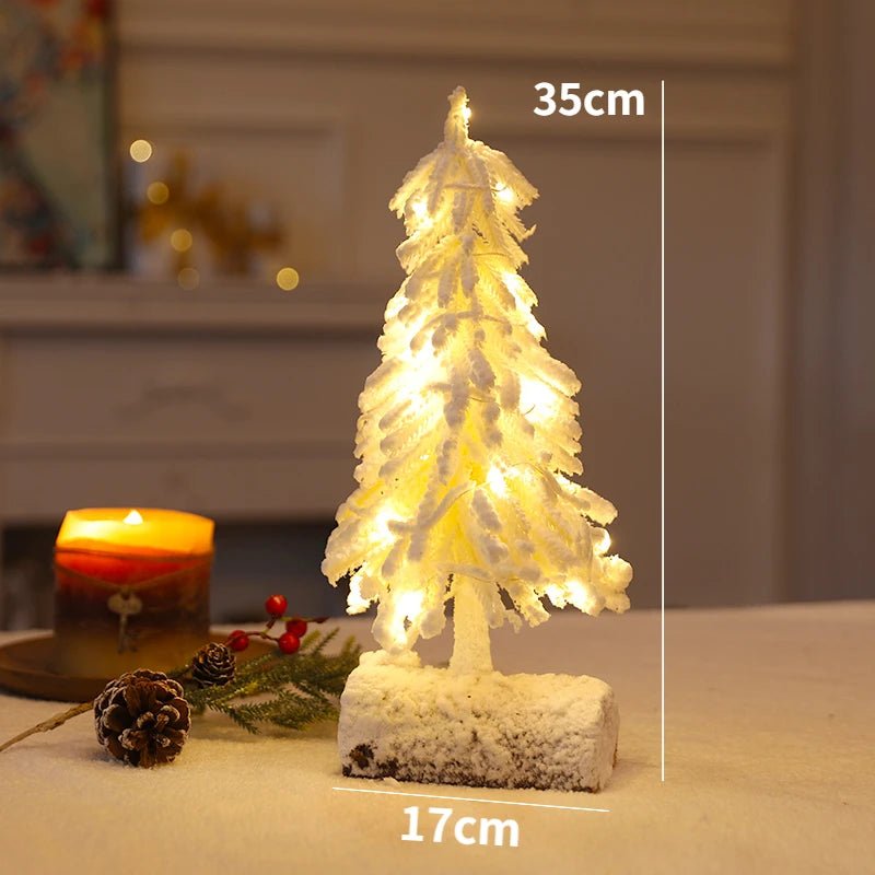 Christmas Snow Artificial White PE Tree Decoration Decor Home Party New Year Scene Shooting Ice Sculpture Museum Decoration Tree