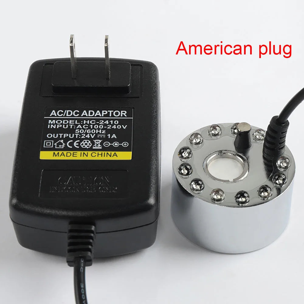 Halloween Smoke Fog Machine,Mini LED Pumpkin Light,Fogger Water Fountain Pond Fog Machine,Halloween Outdoor Decoration