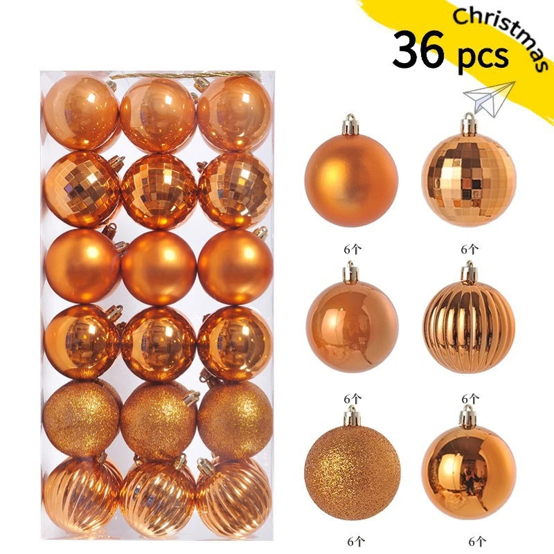 1Box 3/4cm Christmas Balls Christmas Tree Ornaments Xmas Hanging Tree Pendants Home Party Christmas Tree Decor New Year Gifts