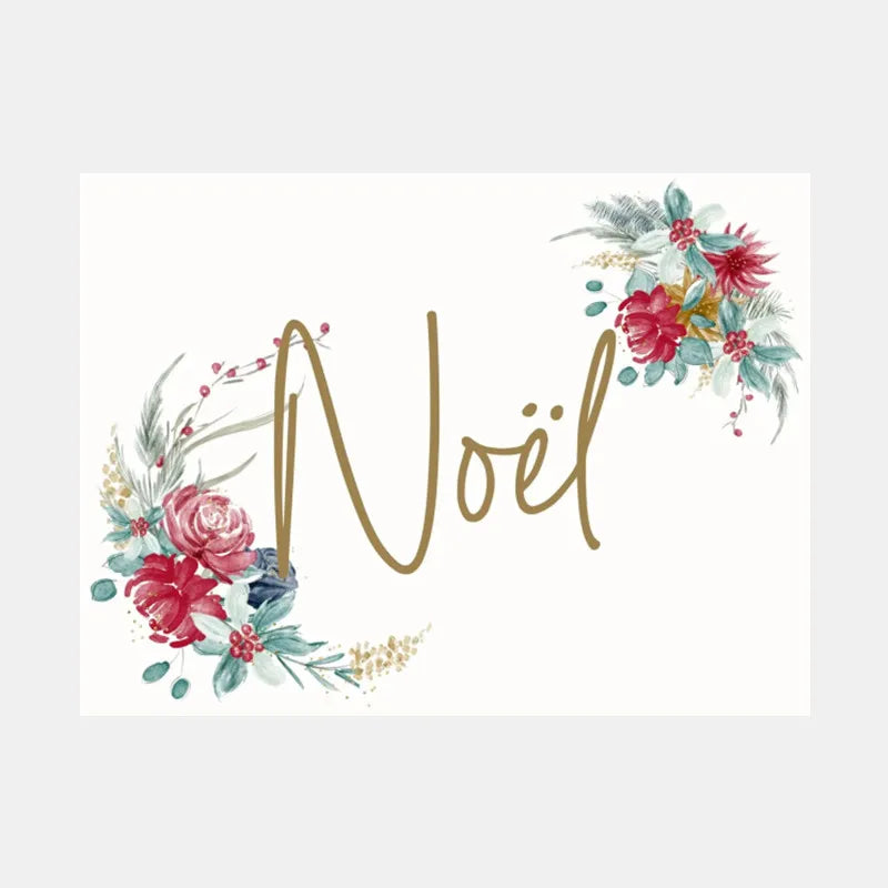 Christmas Blessings Rattan Wreaths Christmas Tree Poster Print Canvas Painting Holiday Wall Art Pictures Home Room Decor