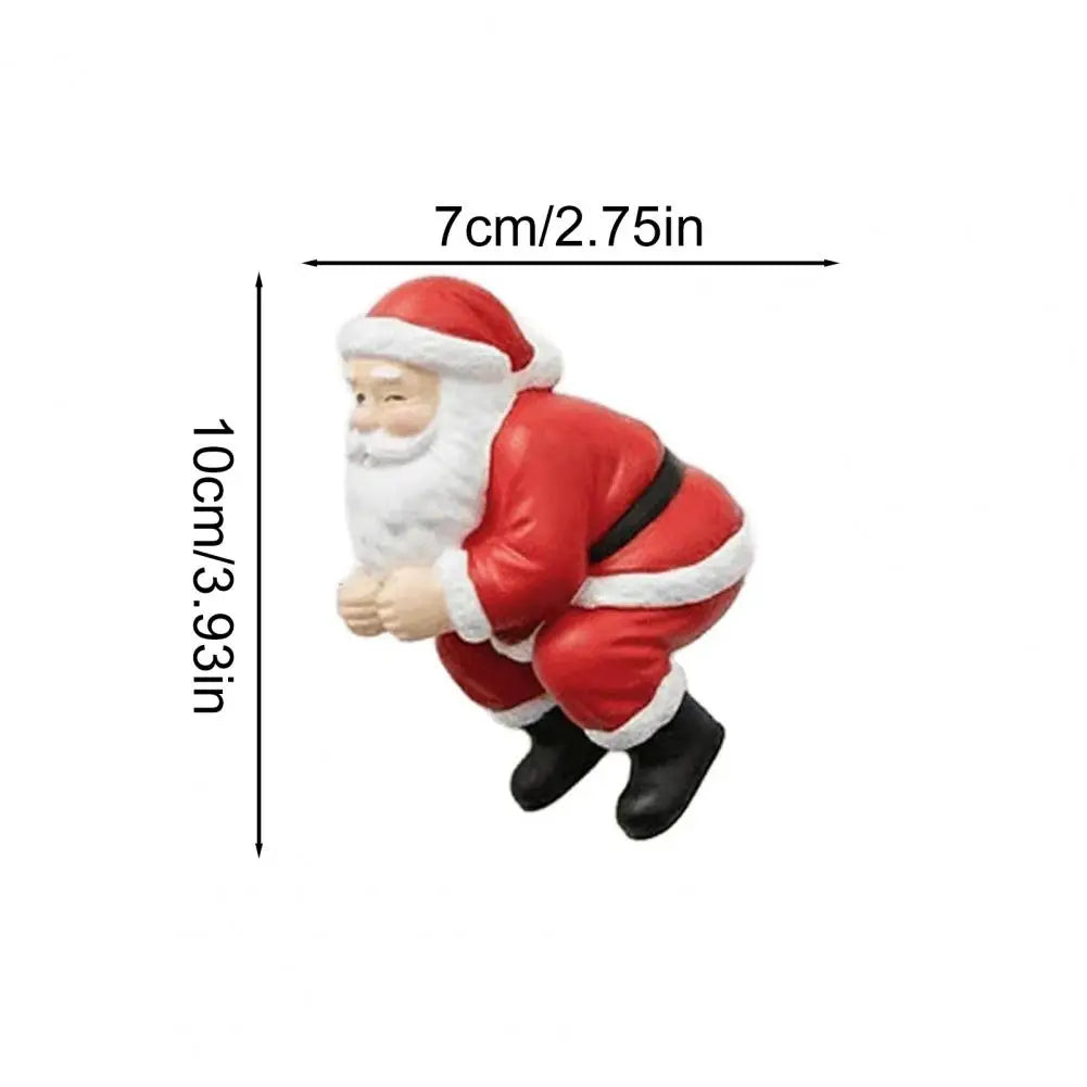 Santa Toothpaste Topper Funny Toothpaste Dispenser 3D Santa Claus Pooping Toothpaste Cap for Christmas Bathroom Decor