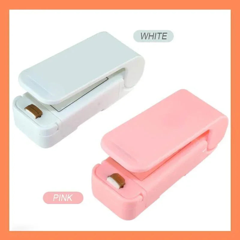 Portable Mini Sealer Home Heat Bag Plastic Food Snacks Bag Sealing Machine Food Packaging Kitchen Storage Bag Clips Wholesale