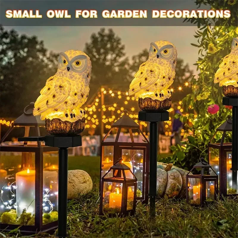 Solar Lamp Owl Animal Solar Garden Lights Solar Powered Solar Led Light Outdoor Garden Decoration Lamp Waterproof Solar Lights