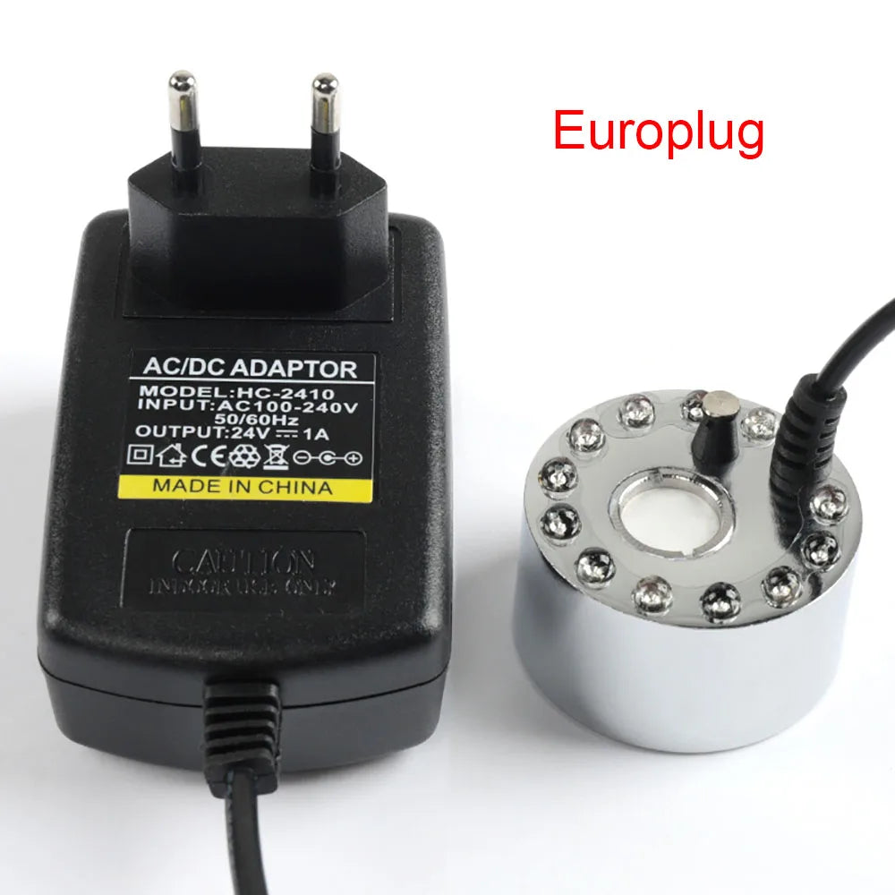 Halloween Smoke Fog Machine,Mini LED Pumpkin Light,Fogger Water Fountain Pond Fog Machine,Halloween Outdoor Decoration