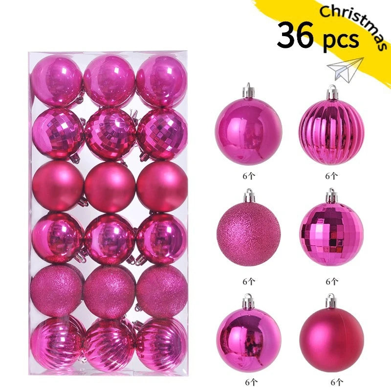 1Box 3/4cm Christmas Balls Christmas Tree Ornaments Xmas Hanging Tree Pendants Home Party Christmas Tree Decor New Year Gifts