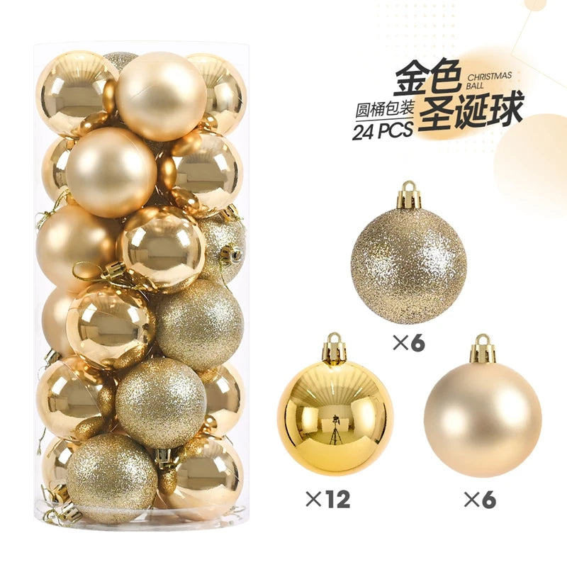1Box 3/4cm Christmas Balls Christmas Tree Ornaments Xmas Hanging Tree Pendants Home Party Christmas Tree Decor New Year Gifts