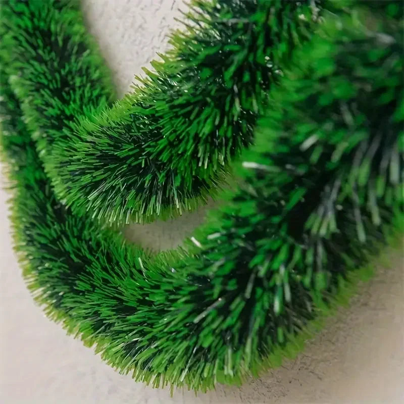 60/2m Christmas Green Cane Ribbons Garland Xmas Tree Ornaments Cane Ribbon Wreath Hanging Pendents DIY Home Party Decor Supplies