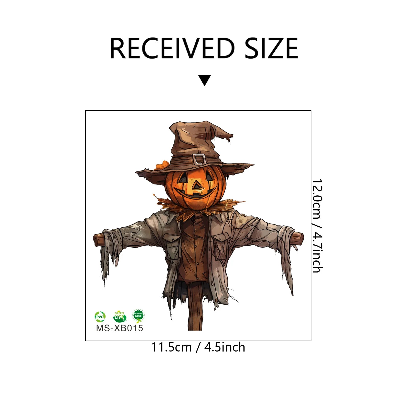 Halloween Wall Stickers Horror Thriller Broken Wall Zombie Theme Party Home Decoration Wall Stickers