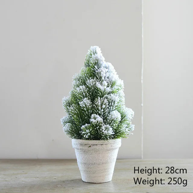 Christmas Snow Artificial White PE Tree Decoration Decor Home Party New Year Scene Shooting Ice Sculpture Museum Decoration Tree