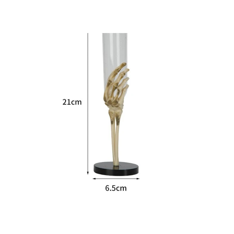 Halloween Retro Goblet Tableware Skeleton Hand Arm Design Plastic Champagne Flutes Halloween Decorations Party Bar Accessories