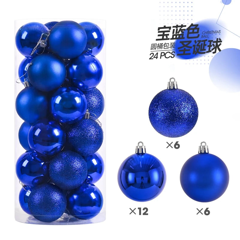 1Box 3/4cm Christmas Balls Christmas Tree Ornaments Xmas Hanging Tree Pendants Home Party Christmas Tree Decor New Year Gifts