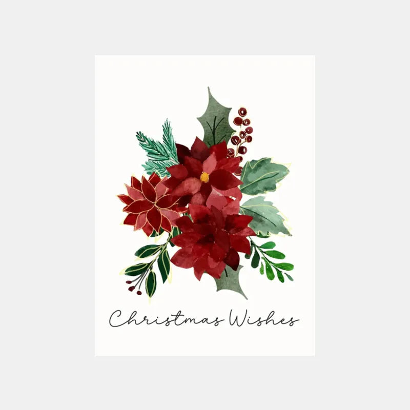 Christmas Blessings Rattan Wreaths Christmas Tree Poster Print Canvas Painting Holiday Wall Art Pictures Home Room Decor