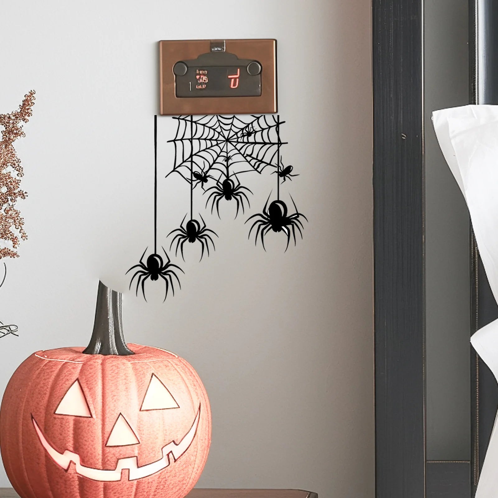 Halloween Wall Stickers Horror Thriller Broken Wall Zombie Theme Party Home Decoration Wall Stickers