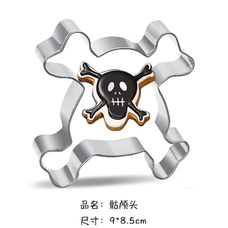 Halloween Metal Cookie Cutters ghost Fondant Cake Decor pumpkin spider Cupcake Chocolate Biscuit Mould patisserie reposteria