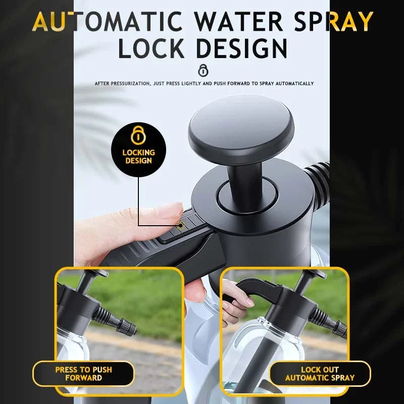 Foam Sprayer Foam Wash Car Spray Bottle High Pressure Spray Gun Manual Air Pressure Water Spray Bottle For Garden Car Wash