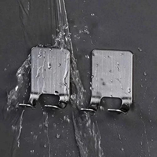 2pcs Razor Holder Stainless Steel Men Shaving Shaver Razor Stand Shelf Shaving Razor Storage Rack Bathroom Hook Organizer