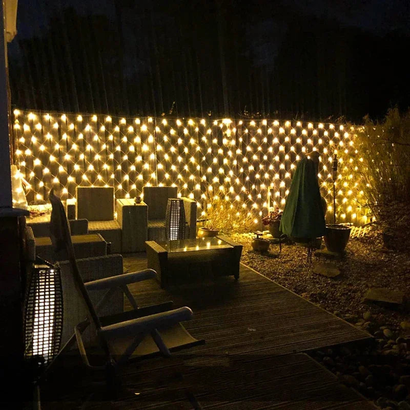 1M-36M LED Outdoor Fishing Net Christmas Fairy Lights Festoon Garden Street Garland Curtain Wedding Tree Ramadan Decoration 2026