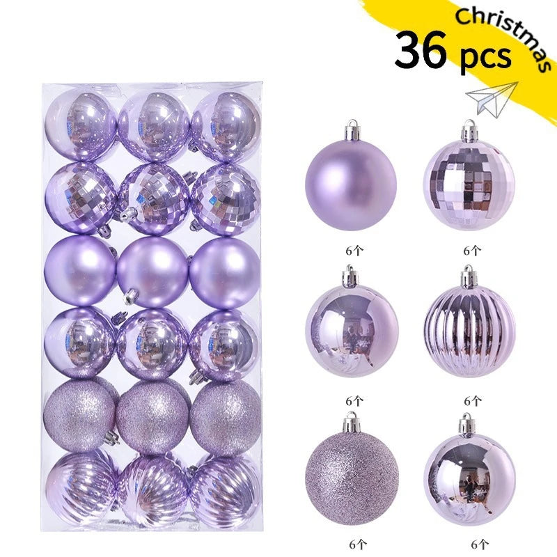 1Box 3/4cm Christmas Balls Christmas Tree Ornaments Xmas Hanging Tree Pendants Home Party Christmas Tree Decor New Year Gifts
