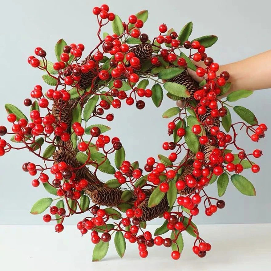 10Cm/15cm/20cm Artificial Rattan Frame Home Wedding Christmas Party Outdoor Decor DIY Gifts Bride Wreath Wall Hanging Accessory