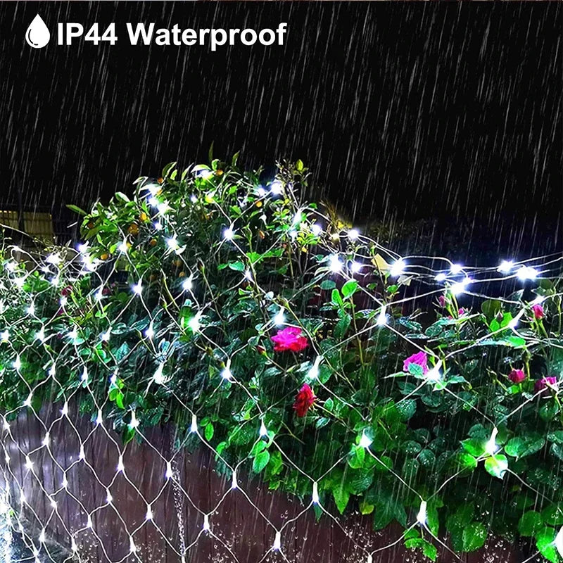 1M-36M LED Outdoor Fishing Net Christmas Fairy Lights Festoon Garden Street Garland Curtain Wedding Tree Ramadan Decoration 2026