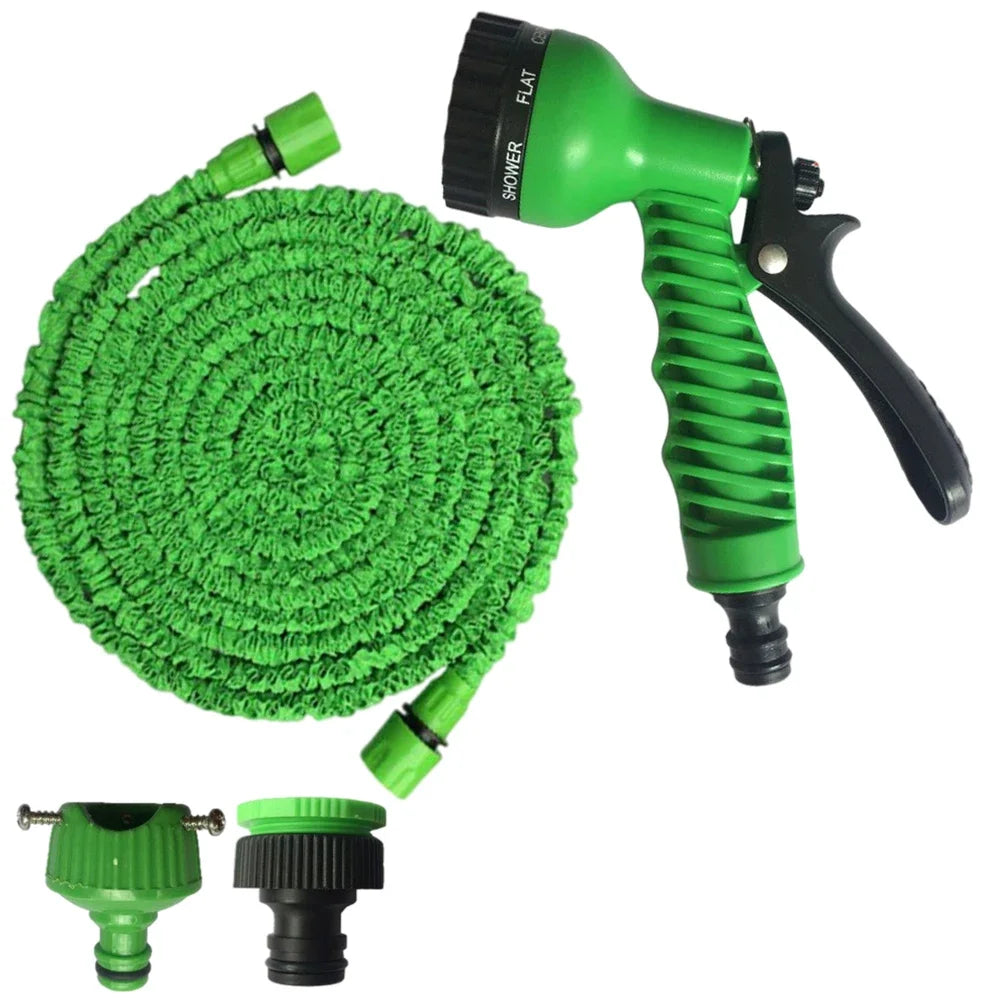 200FT Expandable High-Pressure Magic Hose 7 Water Spraying Functions Gun Durable Materials Home Garden Watering Tools