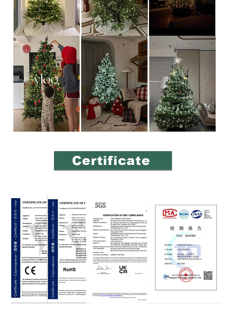 Twinkle Star Christmas Tree Decoration Fairy Lights Green Copper wire 30M 50M 100M 120M 200M 300M Plug in Garland String Light