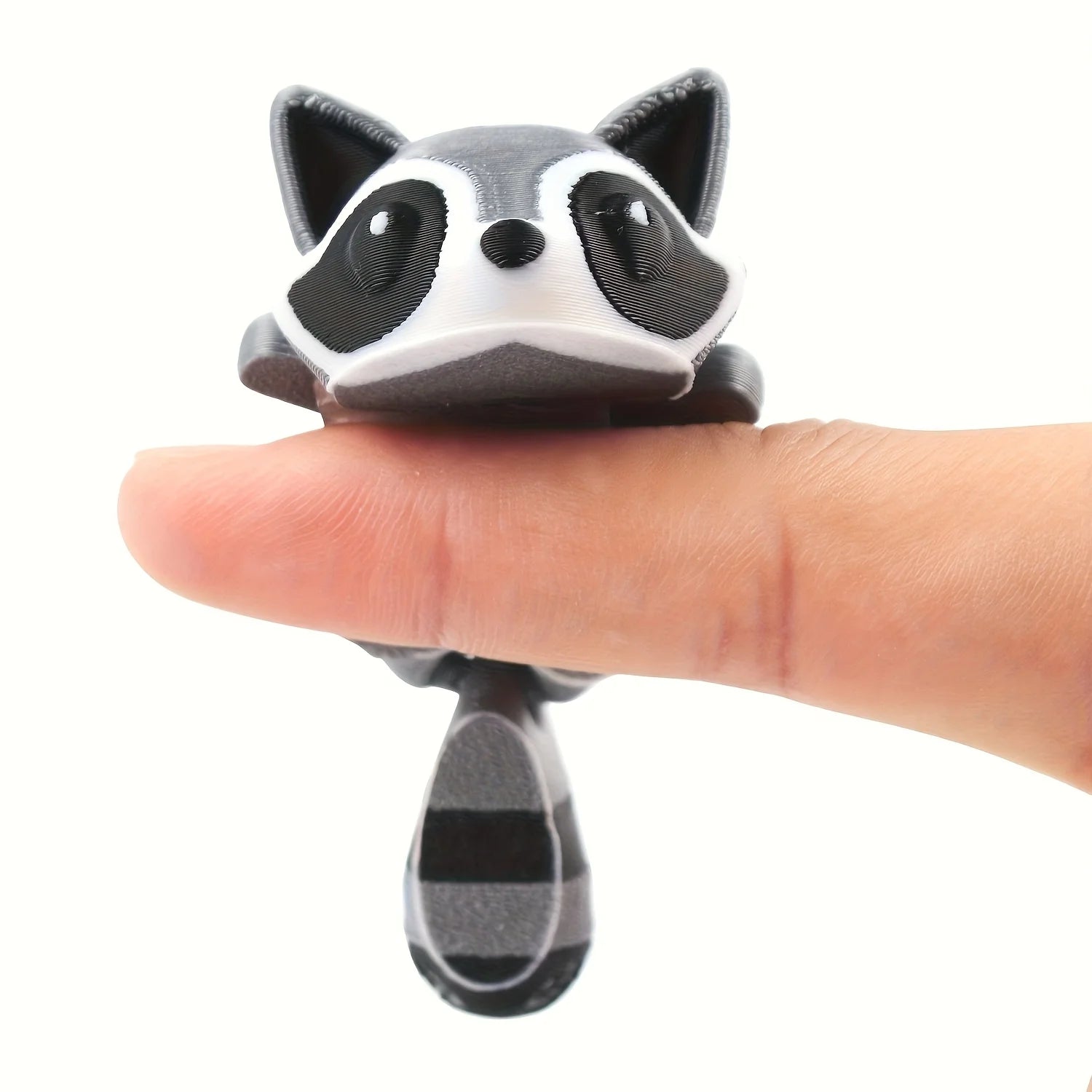 3D Printed Raccoon Trash Can Decoration- Multifunctional Indoor and Outdoor Movable Raccoon Statue, Suitable for Home, Office