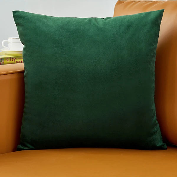 Pillow Cover Velvet Pillow Case 40x40cm For Living Room Sofa Decorative Pillows Home Decor Housse De Coussin Yellow Green Blue