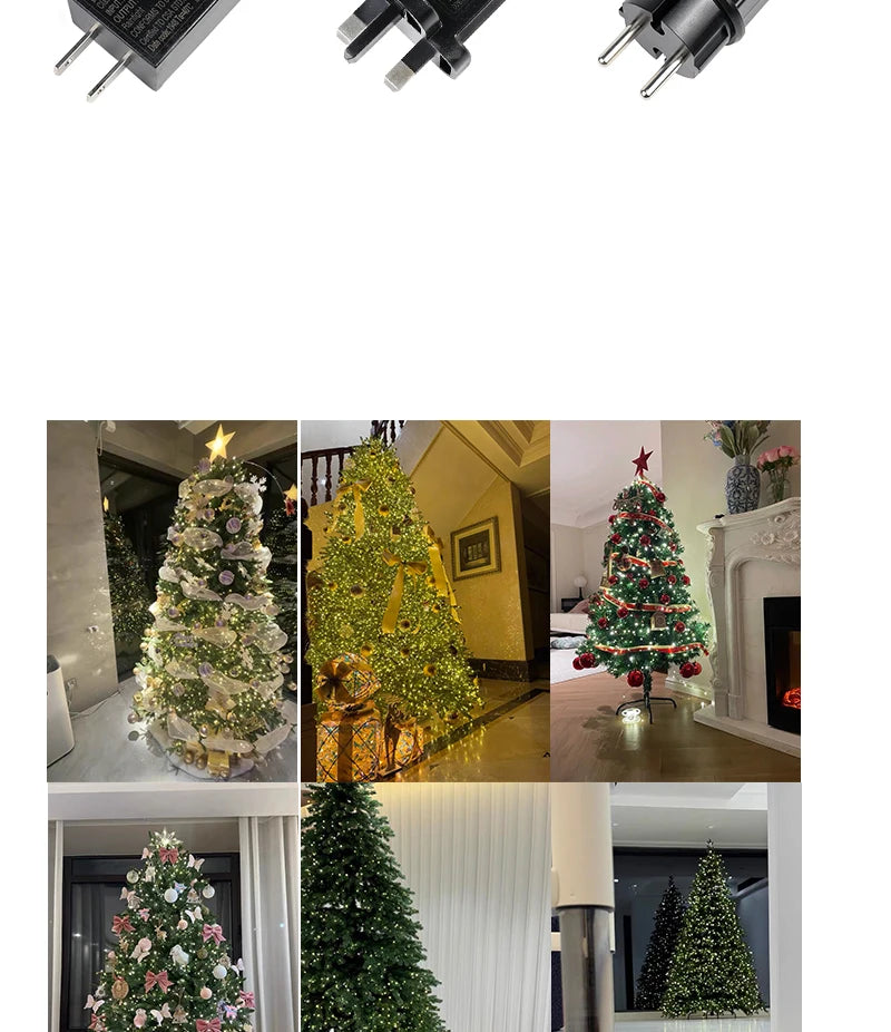 Twinkle Star Christmas Tree Decoration Fairy Lights Green Copper wire 30M 50M 100M 120M 200M 300M Plug in Garland String Light