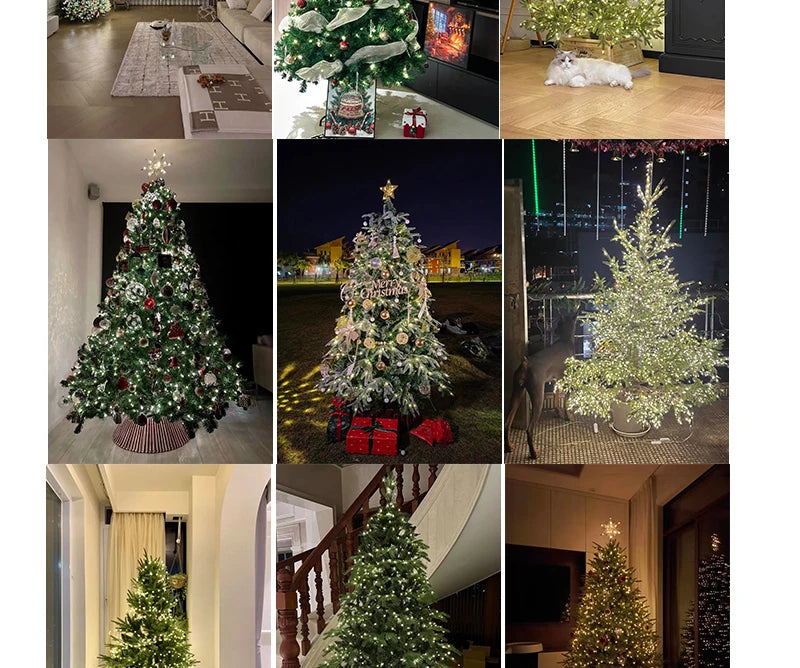 Twinkle Star Christmas Tree Decoration Fairy Lights Green Copper wire 30M 50M 100M 120M 200M 300M Plug in Garland String Light