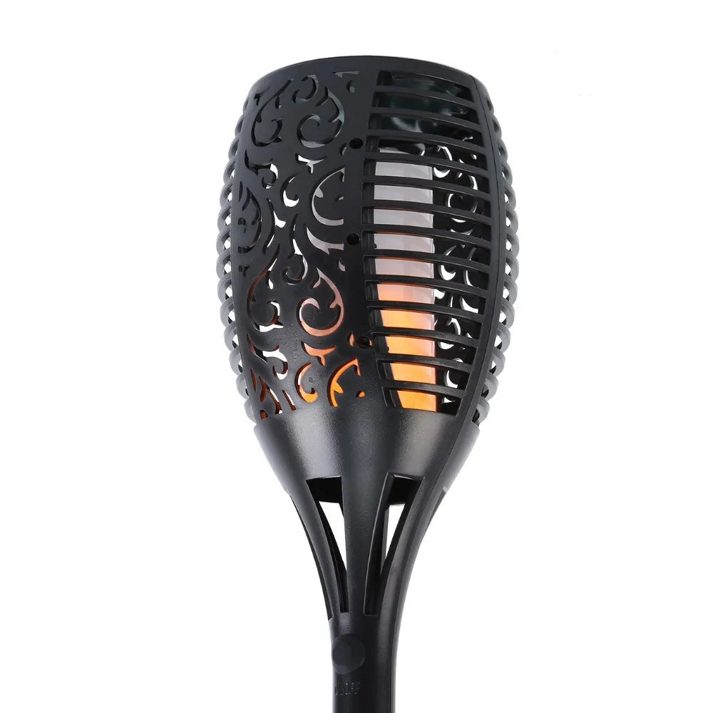 12LED Solar Flame Torch Light Flickering Light Waterproof Garden Decoration Outdoor Lawn Path Yard Patio Floor Lamp