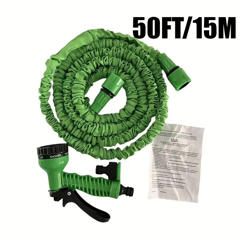 200FT Expandable High-Pressure Magic Hose 7 Water Spraying Functions Gun Durable Materials Home Garden Watering Tools