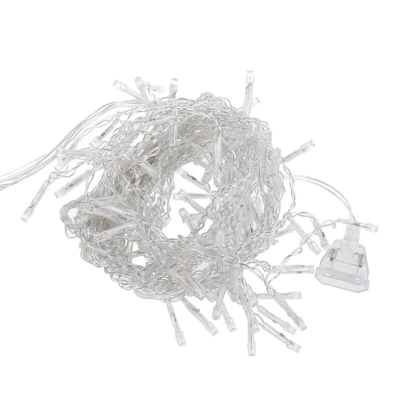 Outdoor Decoration 5m Droop 0.4-0.6m Curtain Icicle Led String Lights 220V 110V Garden Xmas Luminaria Garland Decorative Lights