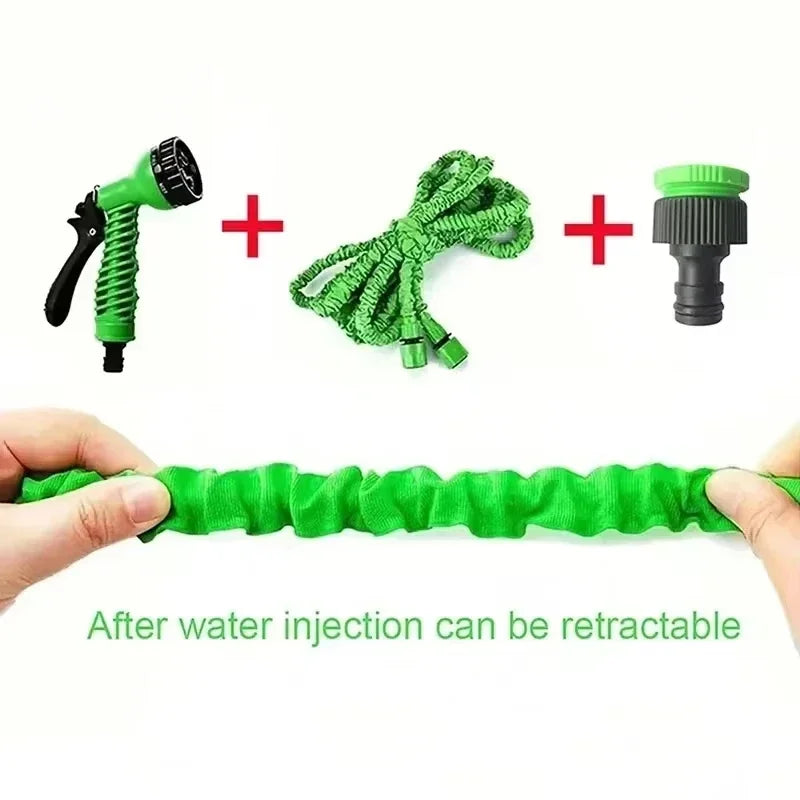 200FT Expandable High-Pressure Magic Hose 7 Water Spraying Functions Gun Durable Materials Home Garden Watering Tools