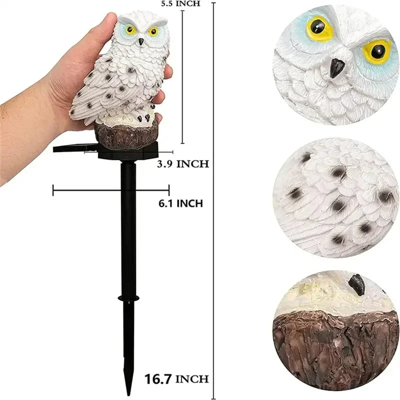 Solar Lamp Owl Animal Solar Garden Lights Solar Powered Solar Led Light Outdoor Garden Decoration Lamp Waterproof Solar Lights